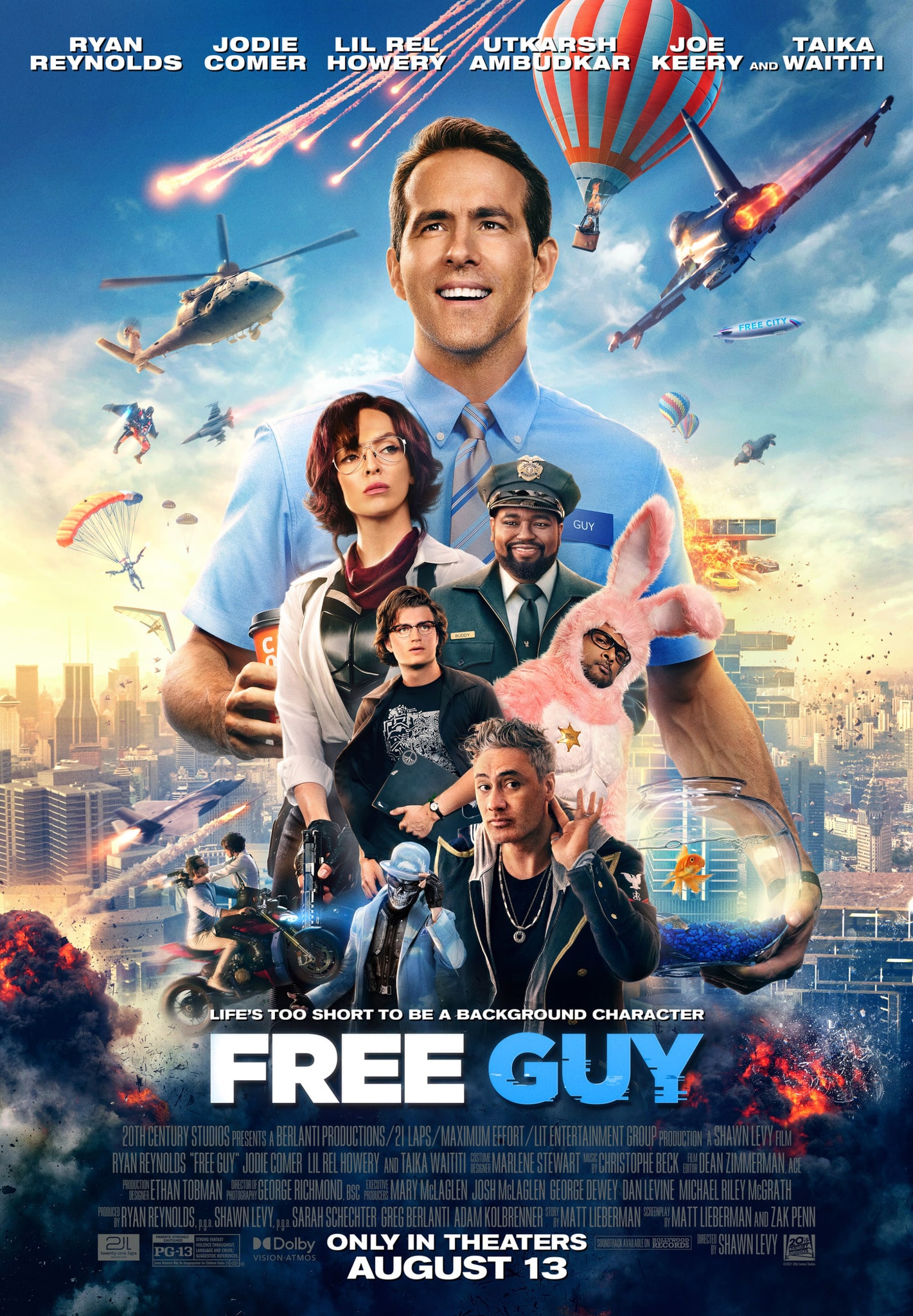 Free Guy (2021) Dir – Shawn Levy